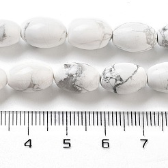 Natural Howlite Beads Strands&nbsp;G-B106-B25-01