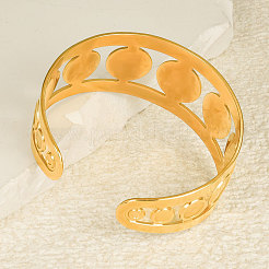 Elegant 304 Stainless Steel Cuff Bangles&nbsp;CK0580-2