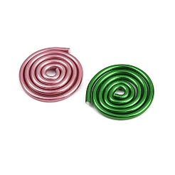 アルミビーズ  渦巻き  ミックスカラー  26~27x24~25x2.5mm&nbsp;ALUM-P001-01B