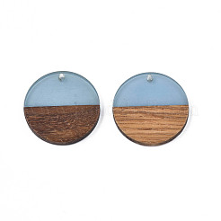 Resin & Walnut Wood Pendants&nbsp;RESI-S358-02B-09
