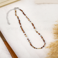 2Pcs Glass Seed Beads Beaded Necklaces&nbsp;NJEW-LP0007-24