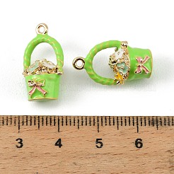 Alloy Enamel Pendants&nbsp;FIND-H024-01G