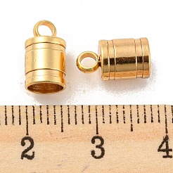 ステンレススチールコードの端部  ゴールドカラー  9.5x6mm  穴：2mm&nbsp;STAS-E020-3G