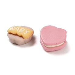オペーク樹脂カボション  果物  ミックスカラー  12.5~13x12.5~13x6~9mm&nbsp;X1-RESI-E052-02