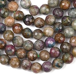 Natural Red Corundum Beads Strands&nbsp;G-K405-A01-6mm