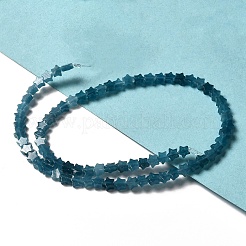 Dyed Natural White Jade Imitation Aquamarine Beads Strands&nbsp;G-G085-B29-02-1