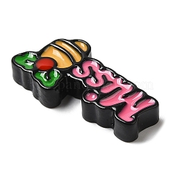 クリスマス オペーク レジン カボション  ベル付きの単語ミス  ピンク  15x31x5.5mm&nbsp;CRES-D015-01B