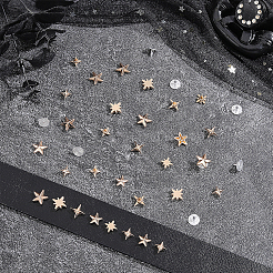 96 Sets 6 Styles Alloy Rivets&nbsp;DIY-PH0036-93G