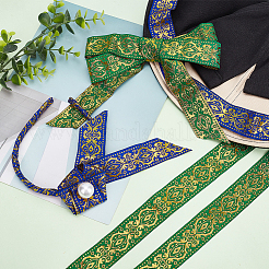 14m 2色 エスニック風 刺繍 ポリエステルリボン  ジャカードリボン  服飾材料  花柄  ミックスカラー  1-1/4インチ（33mm）  7m /カラー&nbsp;OCOR-PH0002-05