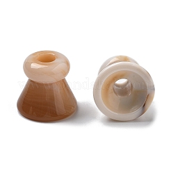 ツートンアクリルビーズ  天然石風ビーズ  コラム  バリーウッド  17.5x16.5mm  ホール：5ミリと12.5ミリ。&nbsp;OACR-S042-04F