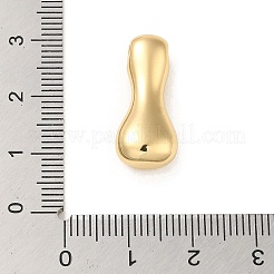 真鍮製ペンダント  18KGP本金メッキ  文字I  23x10x7mm  穴：2.6x2mm&nbsp;LS-KK-O145-01I-G