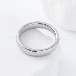 ミニマリストな304ステンレススチールの指輪  ステンレス鋼色  usサイズ10（19.8mm）&nbsp;LS-SH3067-4