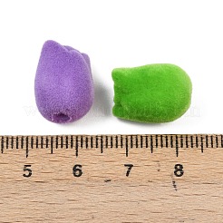 Flocking Opaque Acrylic Beads&nbsp;OACR-G055-02C
