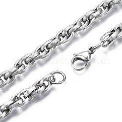Non-Tarnish 201 Stainless Steel Rope Chain Bracelet for Men Women&nbsp;BJEW-S057-83