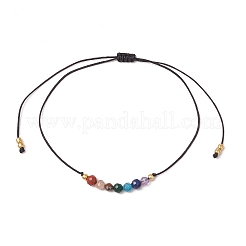 Chakra Adjustable Braided Nylon Thread Bracelets for Men Women&nbsp;BJEW-JB11652-01