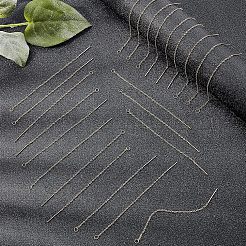 304ステンレススチールイヤリング金具  アメリカンピアス  ゴールドカラー  90~94x1.2mm  ピン：0.8mm  12pair /箱&nbsp;STAS-UN0016-40G