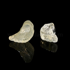 天然なレモンジェイドのビーズ  ウイング  10x18mm&nbsp;PW-WGF713D-01