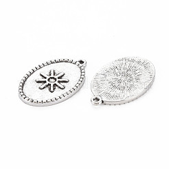 Tibetan Style Alloy Pendant Enamel Settings&nbsp;TIBEP-N010-020AS-RS