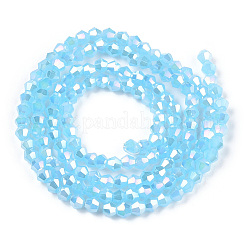 Imitation Jade Electroplate Glass Beads Strands&nbsp;LS-EGLA-A039-J2mm-B03