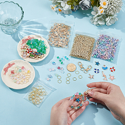 DIY Keychain Making Findings Kits&nbsp;DIY-BM0002-84