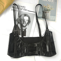 2Pcs 2 Colors PU Leather Waist Belt Harness&nbsp;AJEW-WR0002-02