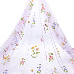 2 Yards Polyester Embroidery 3D Flower Mesh Fabrics&nbsp;DIY-WH0622-383D