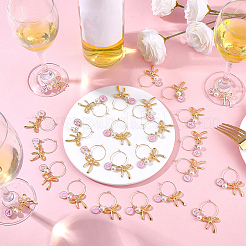 26Pcs Alloy Enamel Wine Glass Charms&nbsp;AJEW-FG00017