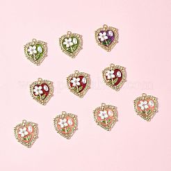 10Pcs Alloy Enamel Pendants&nbsp;ENAM-FS0003-23
