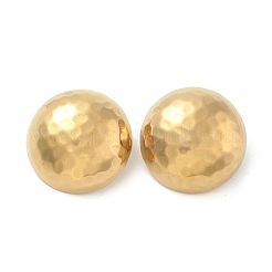 Ion Plating(IP) 304 Stainless Steel Half Round Stud Earrings for Women&nbsp;EJEW-M089-10G