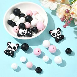 40Pcs 10 Styles Silicone Beads&nbsp;SIL-FS0001-27C