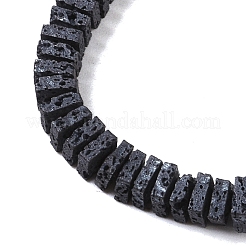 Frosted Natural Lava Rock Beads Strands&nbsp;G-E618-04