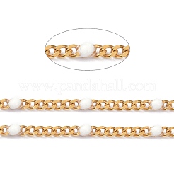 Ion Plating(IP) 304 Stainless Steel Enamel Curb Chains&nbsp;CHS-P013-01G-11