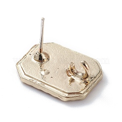 (Defective Closeout Sale) Alloy Stud Earring Findings&nbsp;PALLOY-XCP0001-72B