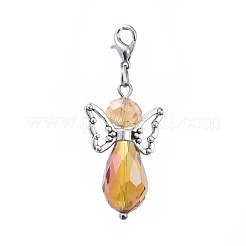 Faceted Glass Pendants&nbsp;HJEW-JM00393-M