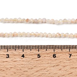 加熱された天然シトリンビーズ連売り  多面カット  ラウンド  3.5mm  穴：0.5mm  約109個/連  14.96''（38センチメートル）&nbsp;G-RM241221-B27