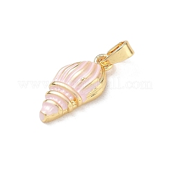 Brass Enamel Pendants&nbsp;KK-CBA2CEF-01G-01