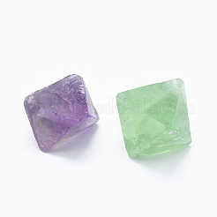 天然の蛍石ビーズ  穴なし/ドリルなし  双円錐形  25~30mm&nbsp;G-O182-02