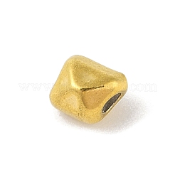 304ステンレススチールビーズ  ナゲット  ゴールドカラー  5.5x5x5.5mm  穴：1.8mm&nbsp;STAS-M071-01B-G