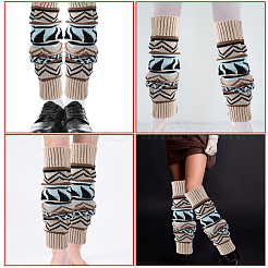 1 Pair Acrylic Fiber Leg Warmers Socks&nbsp;AJEW-CY0002-12B