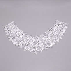 Milk Silk Embroidered Floral Lace Collar&nbsp;LS-DIY-WH0260-09A
