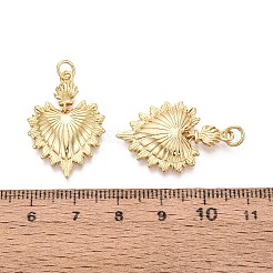 Textured Brass Pendants&nbsp;KK-T080-61G