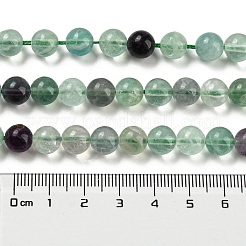 Natural Rainbow Fluorite Bead Strands&nbsp;G-P255-01-8mm
