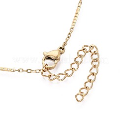 304 Stainless Steel Mixed Chain Necklaces for Women&nbsp;NJEW-N062-02G