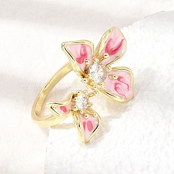 Barss Enamel Cuff Open Rings for Women&nbsp;KK-CBA1C83-01B-G