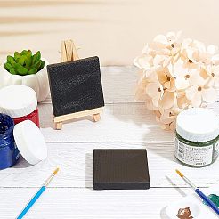 ツールセット  プラスチックアートブラシペンの価値セット  6ウェル長方形水彩油パレット塗装トレイとキャンバスウッド下塗りフレーム  ミックスカラー  178~200x5~7mm&nbsp;TOOL-NB0001-46