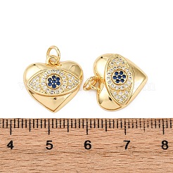 Brass Micro Pave Cubic Zirconia Pendants&nbsp;KK-K408-15B-G