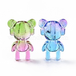 Two Tone Transparent Acrylic Beads&nbsp;OACR-P011-11A