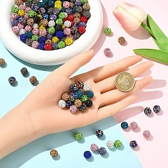 100Pcs Pave Disco Ball Beads&nbsp;RB-YW0001-30A