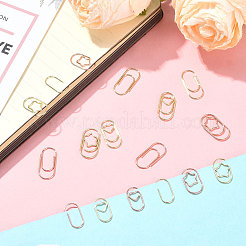 120Pcs 6 Styles Oval Iron Paper Clips&nbsp;AJEW-SP0003-02