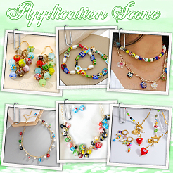 180Pcs 6 Styles Handmade Millefiori Glass Bead Strands&nbsp;LAMP-LT0001-07